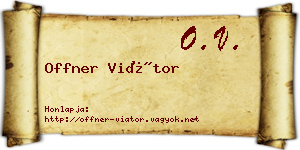 Offner Viátor névjegykártya
